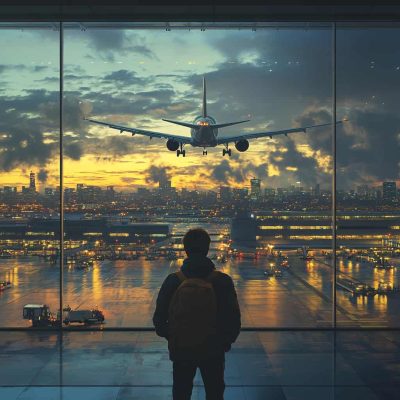 Flugverspätung am Flughafen