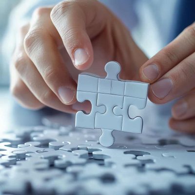 Der strukturierte Sanierungsplan, dargestellt mit Puzzleteilen
