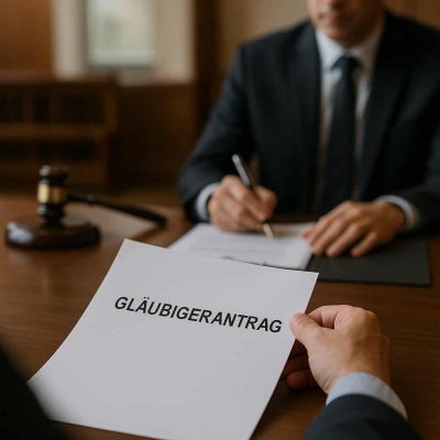 Gläubigerantrag beim Insolvenzgericht Symbolbild